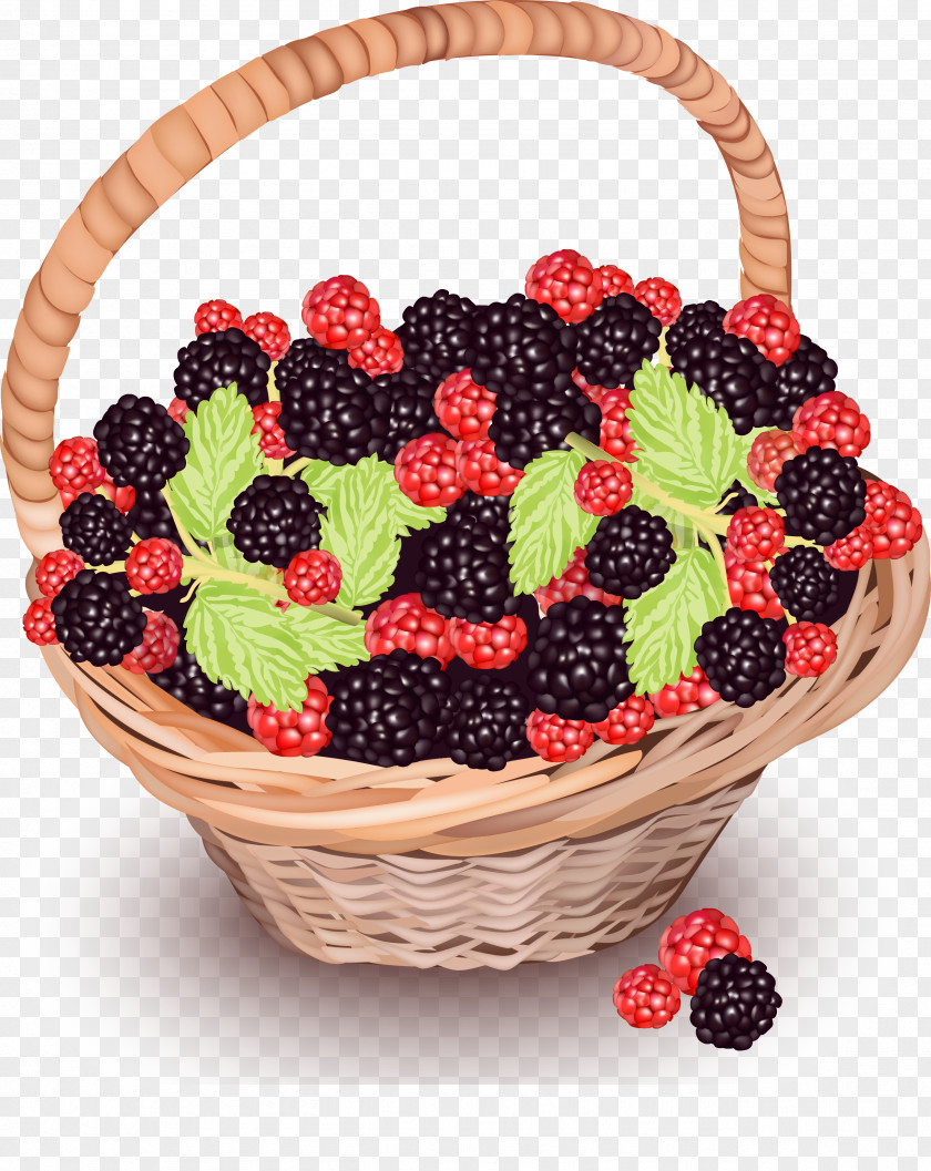 A Basket Filled With Blackberry Cranberries Frutti Di Bosco Fruit Basketball Strawberry PNG