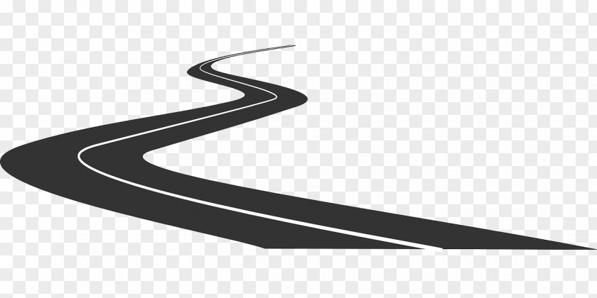 Asphalt Road Curve Clip Art PNG