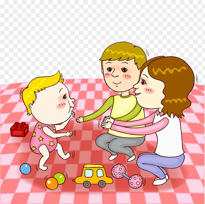 Parents And Children Play Child Parenting Family Illustration PNG