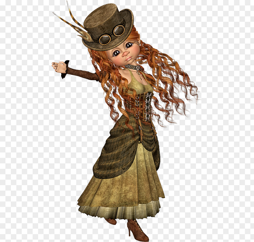 Steampunk Punk Subculture Doll PNG