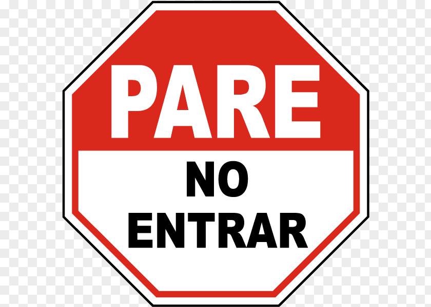 Do Not Enter Sign Spanish Stop Clip Art PNG