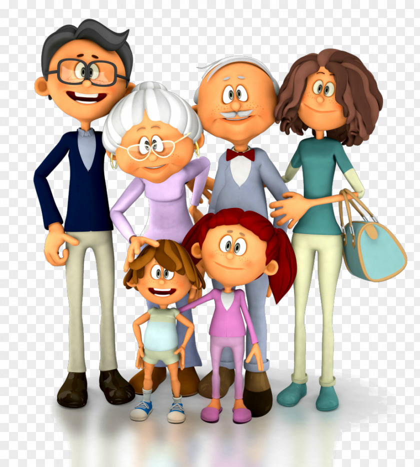 Family Extended 3D Computer Graphics Clip Art PNG