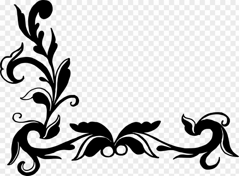 Floral Corner Art Graphic Design Clip PNG