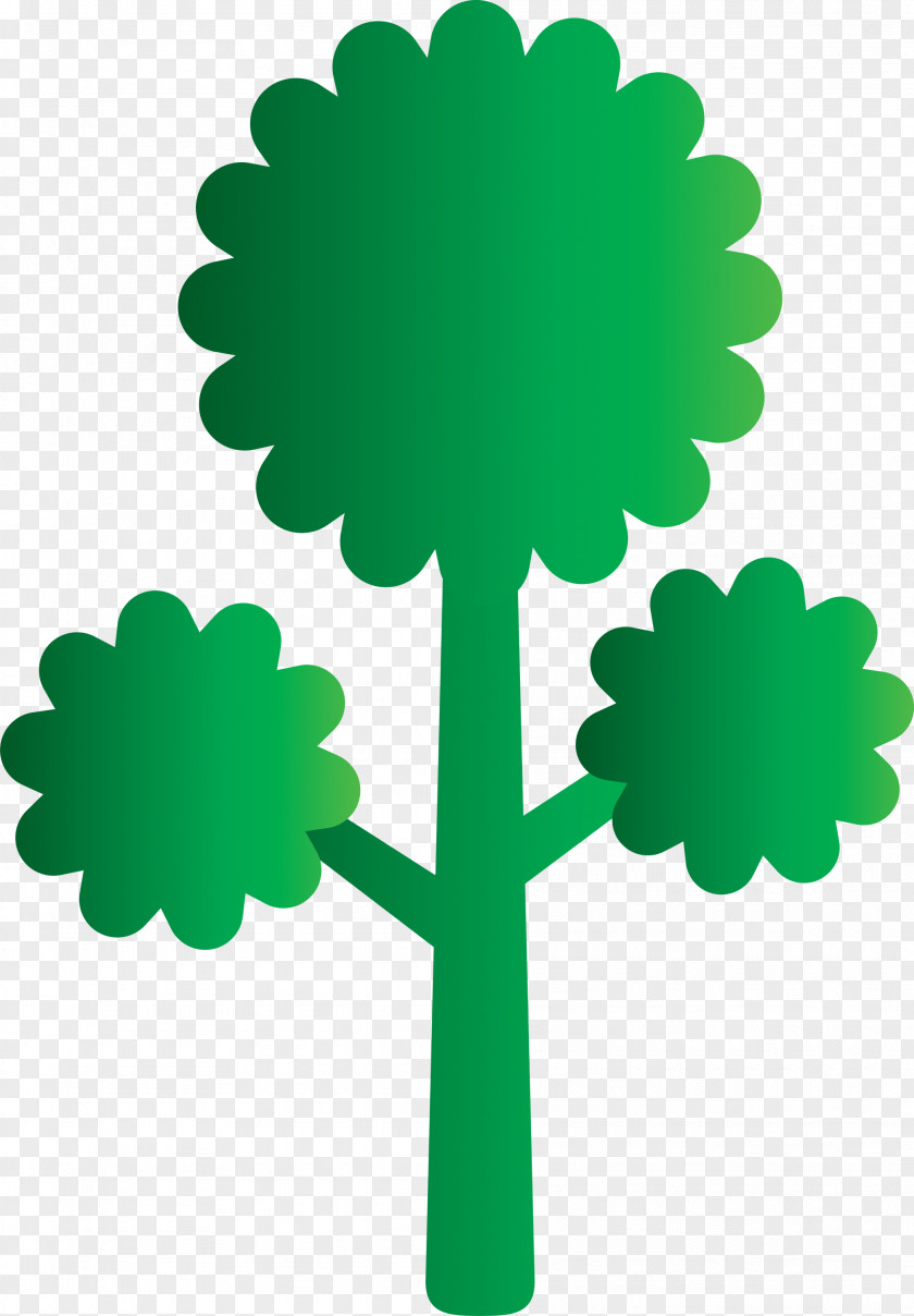 Green Leaf Symbol Tree Plant PNG