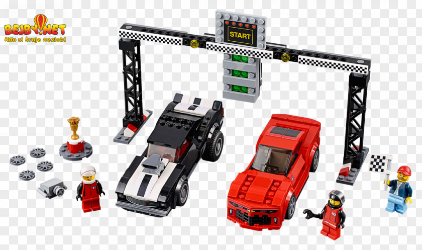 Lego Speed Champions LEGO 75874 Chevrolet Camaro Drag Race 2016 Minifigure Car PNG