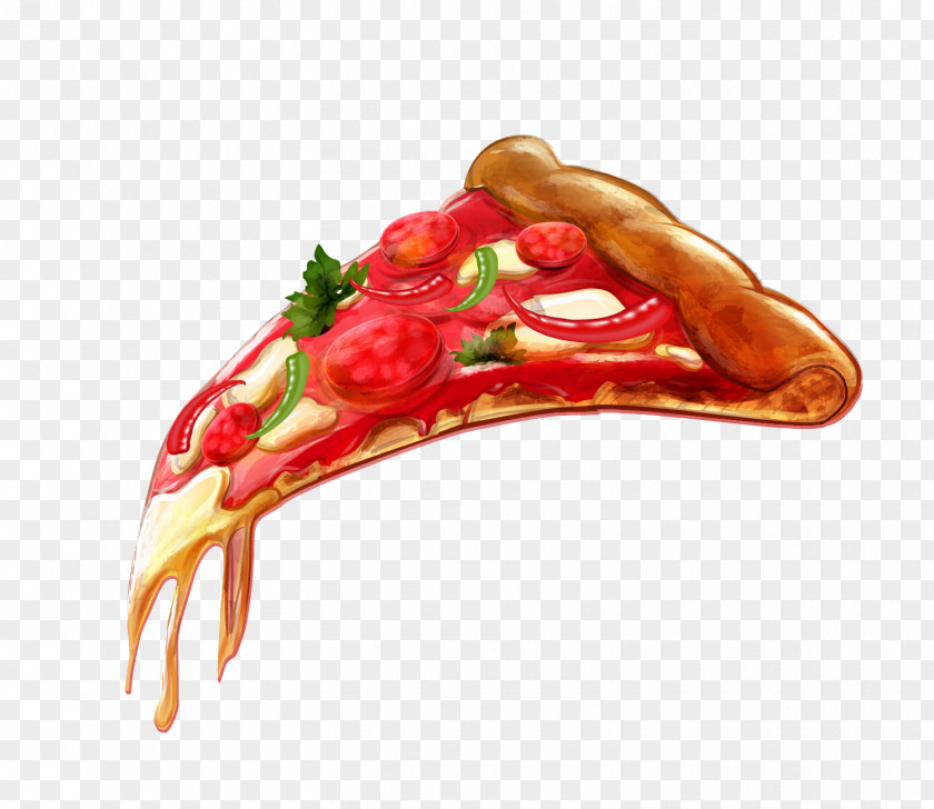 Red Delicious Pizza Junk Food Fast PNG