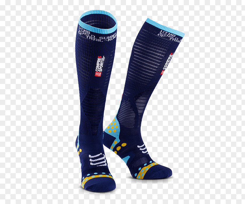 T-shirt Sock Ultra-Trail Du Mont-Blanc Compression Stockings Garment PNG