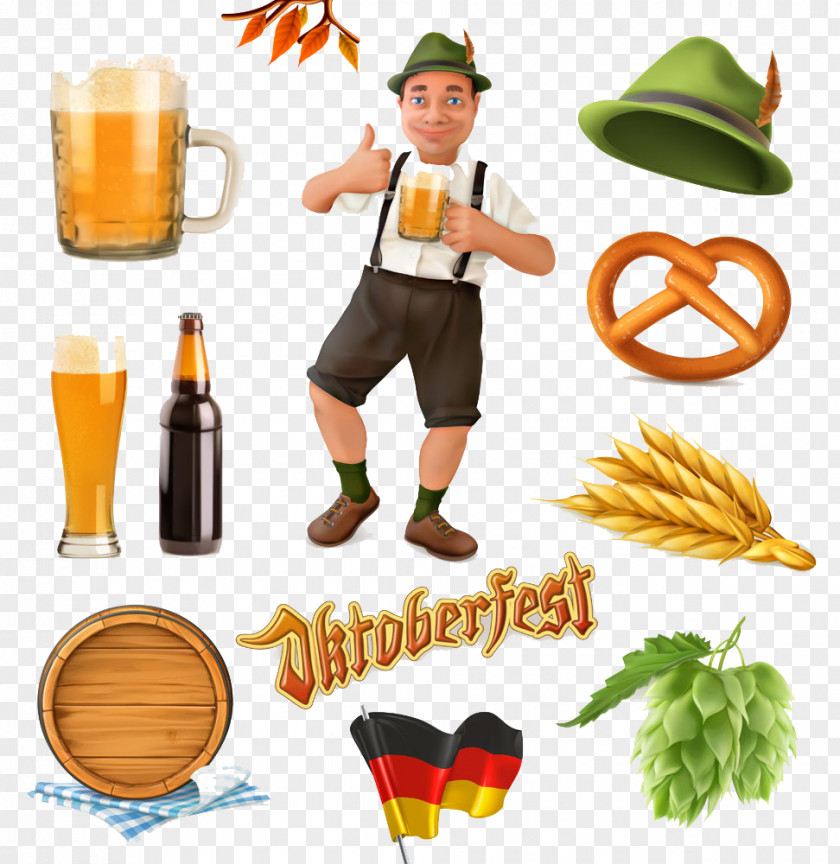 Beer And Man Hands Oktoberfest Royalty-free Illustration PNG