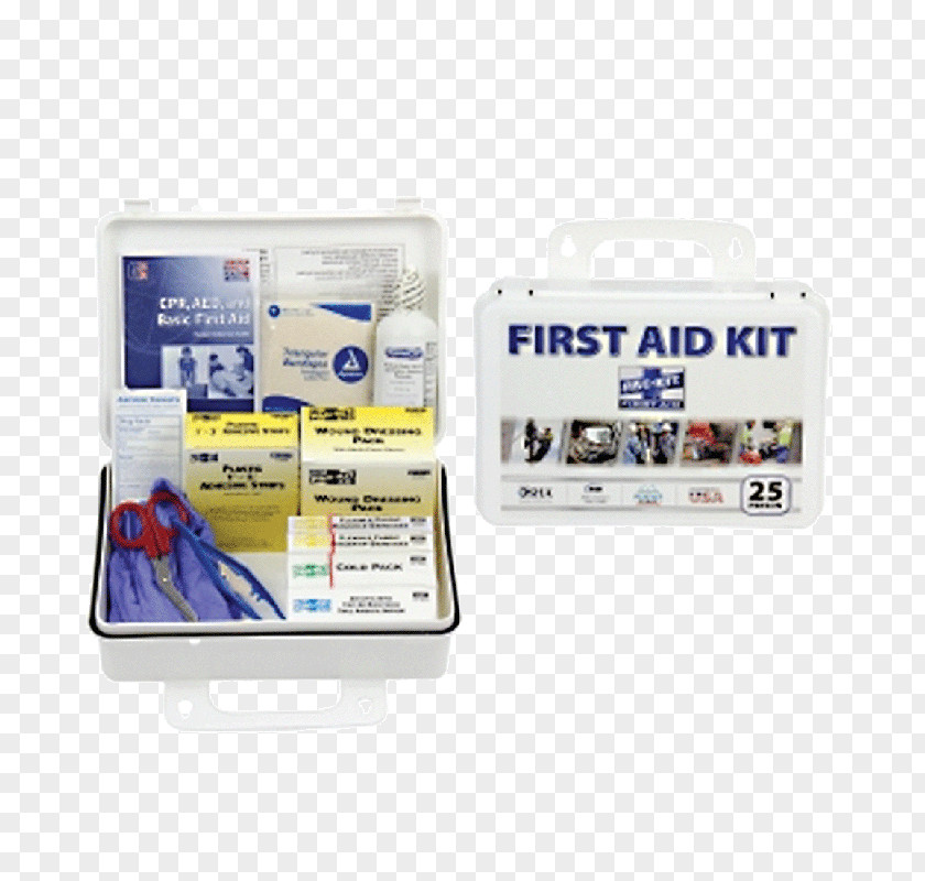 First Aid Kit Supplies Kits Bandage Gauze Plastic PNG