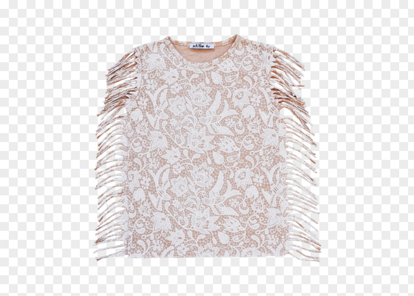 Ink Lace Material Long-sleeved T-shirt Blouse Top PNG