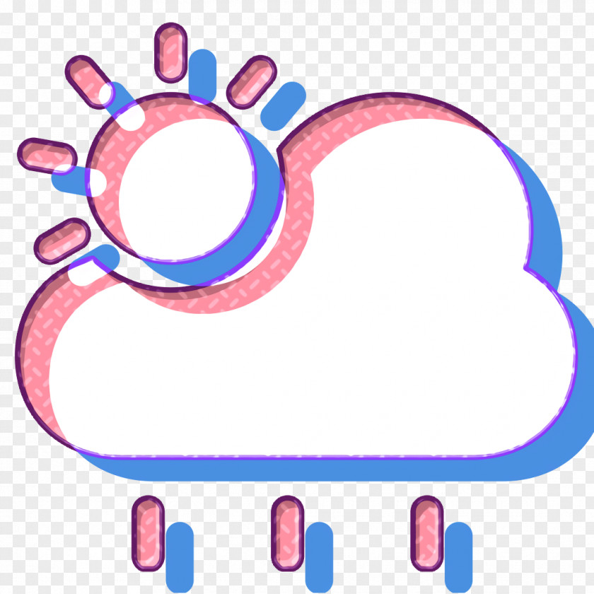 Magenta Weather Icon Cloud Cloudy Forecast PNG