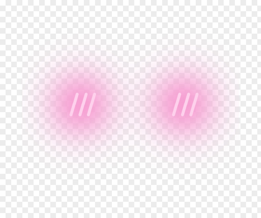 Pink Line Blushing Kavaii Freckle Heart Cuteness PNG