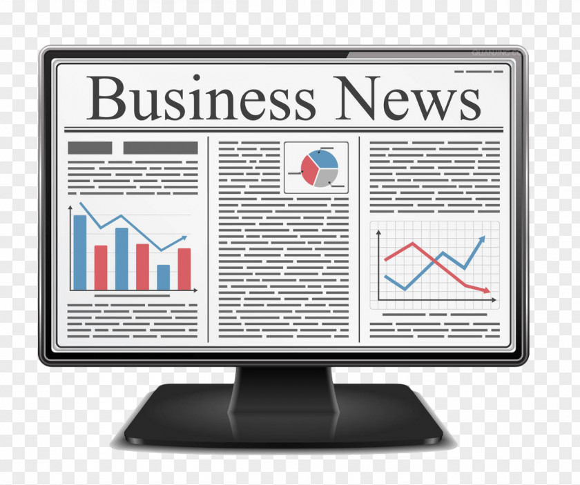 Computer Business Newspaper Laptop Monitor News Clip Art PNG