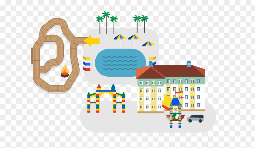 State Of Florida Design Legoland Amusement Park Illustration Behance PNG