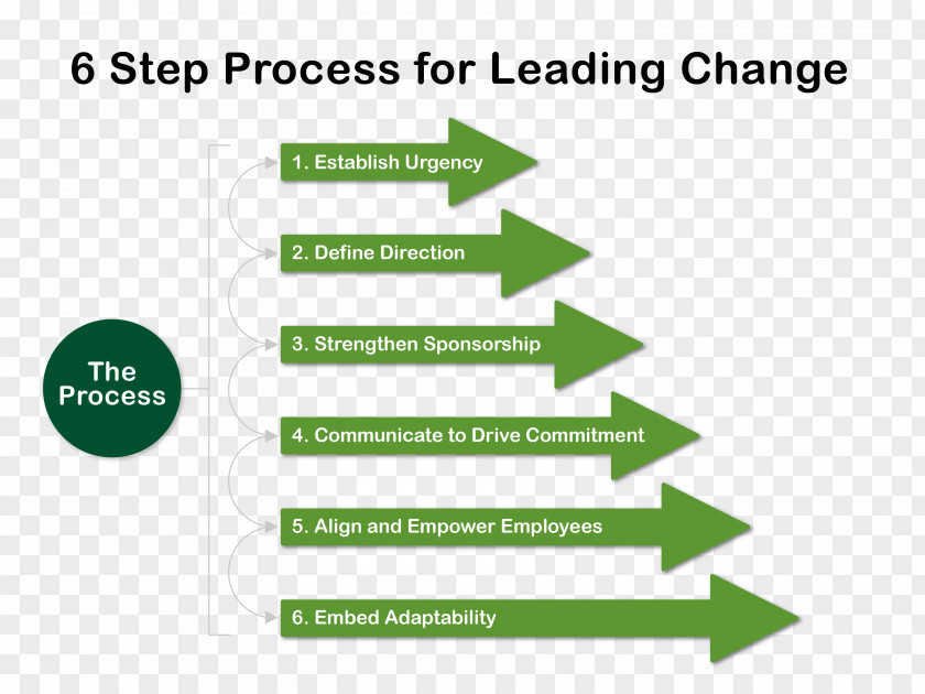 Step Process Change Management Organizational Culture Leadership PNG
