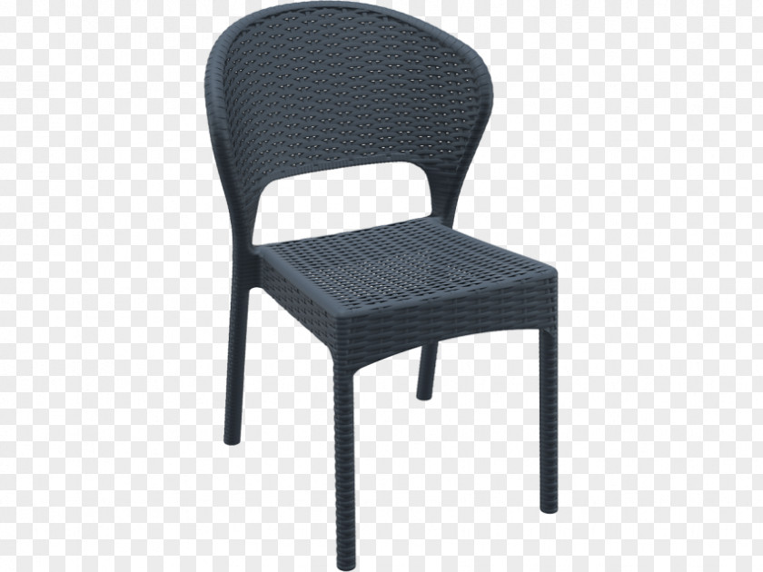 Table Chair Garden Furniture Resin Wicker Seat PNG