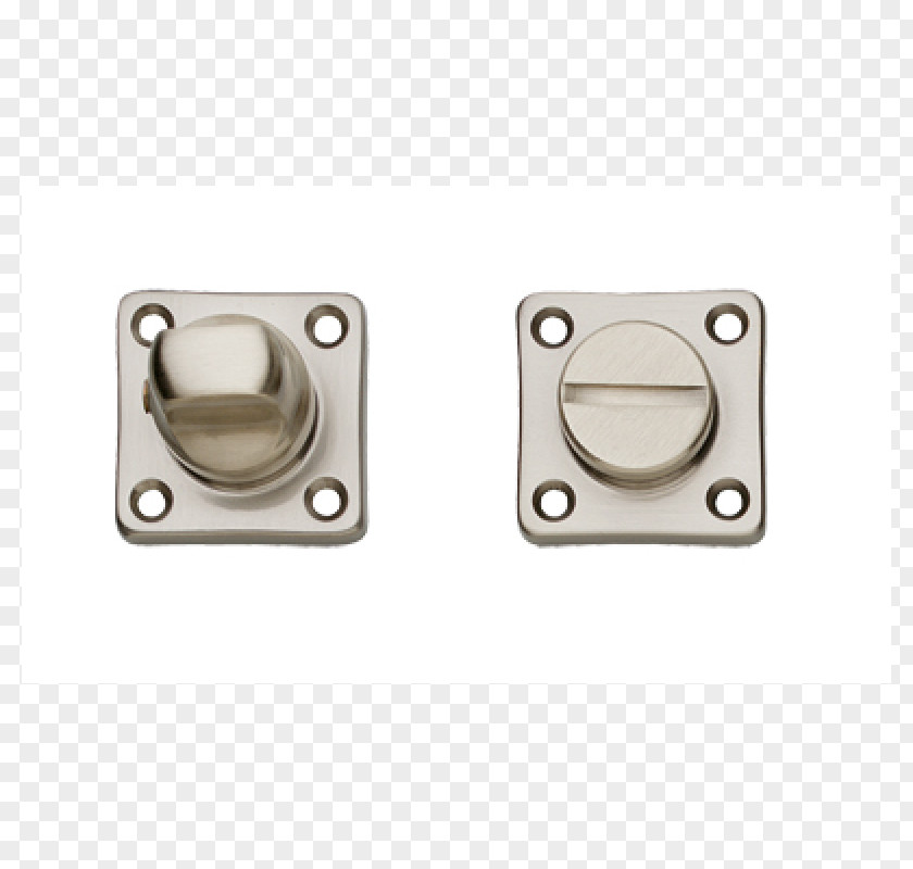 Toilet Square Intersteel Nickel Door Handle PNG
