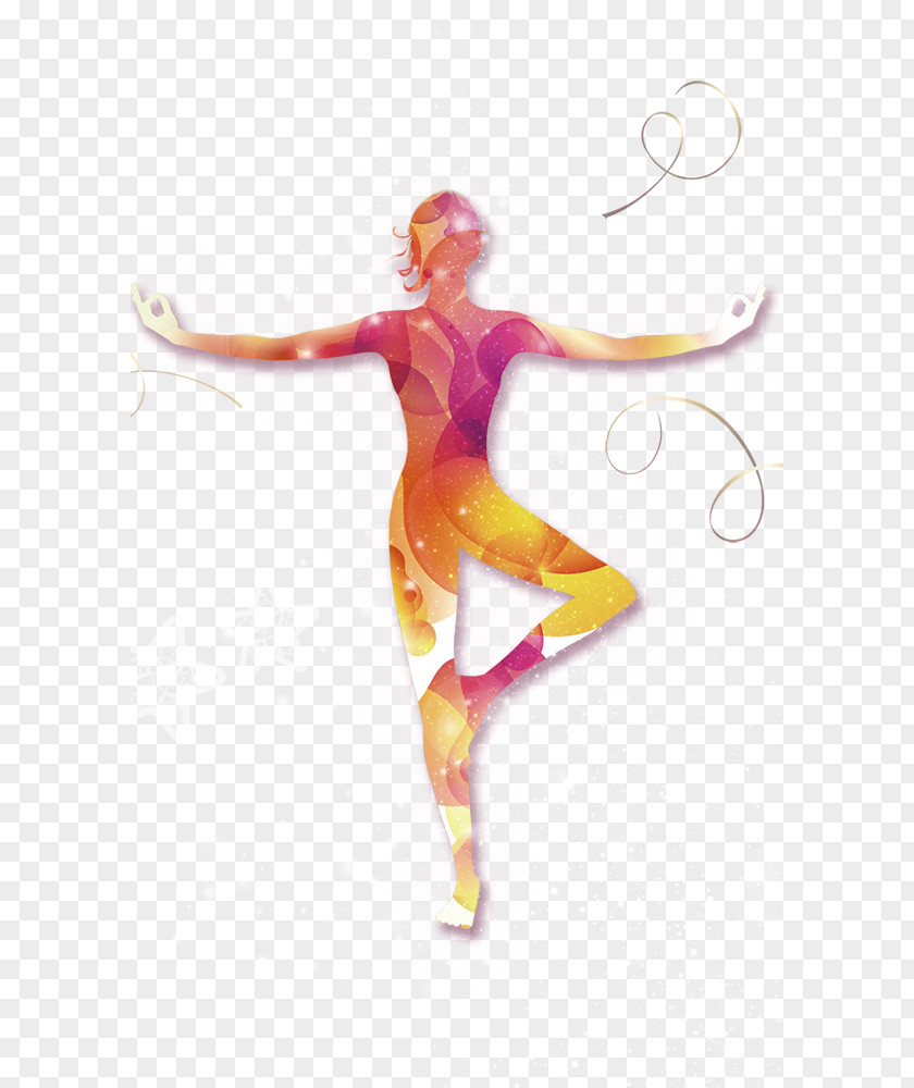Yoga Exercises Dancer Icon PNG