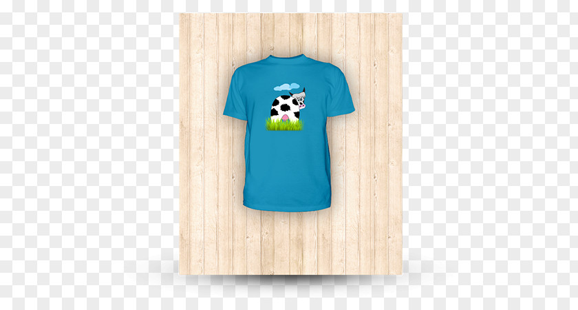 Angry Cow T-shirt Sleeve Turquoise Font PNG