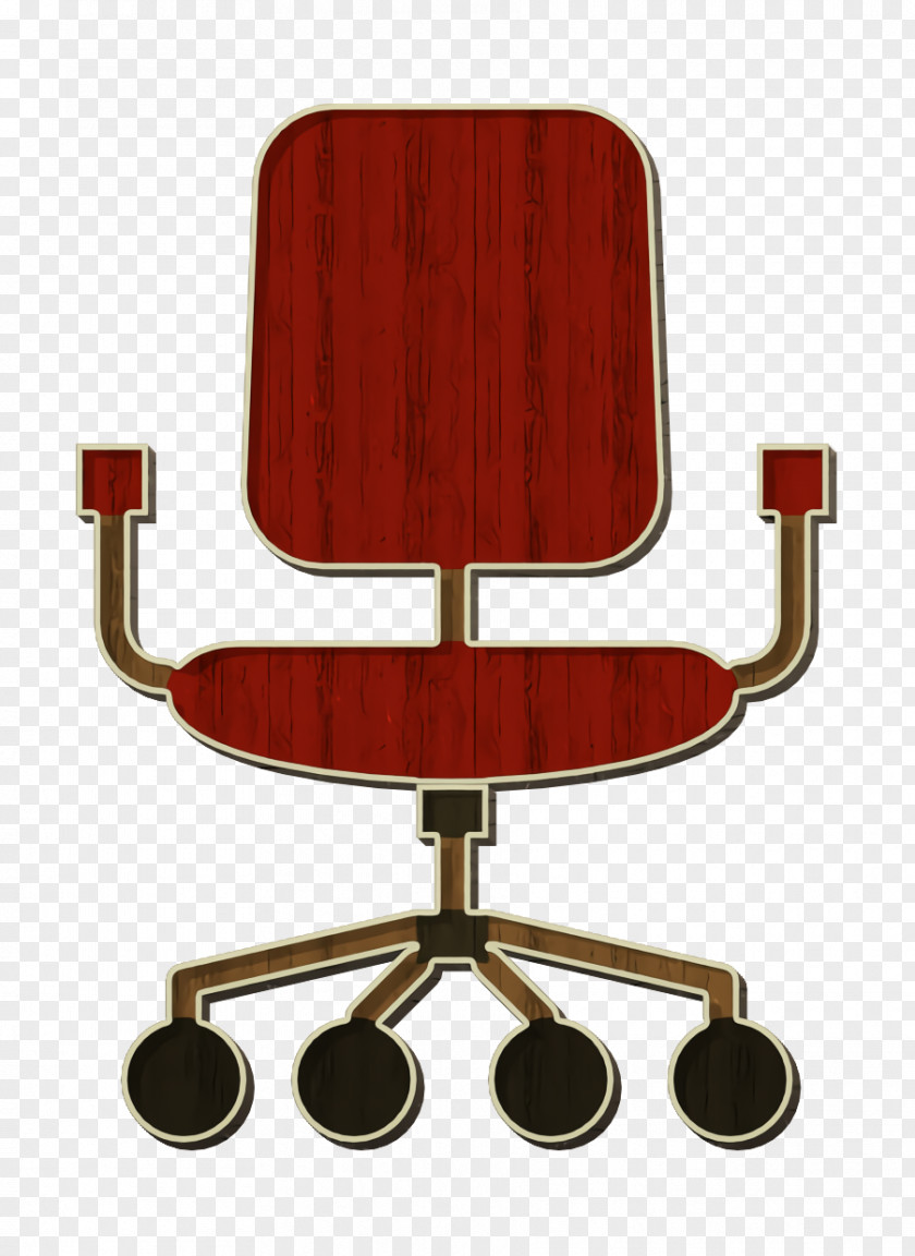 Chair Icon Desk Office Elements PNG