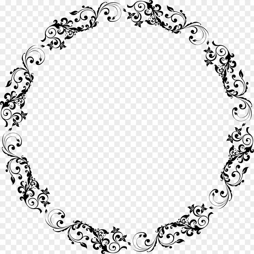 Circle Frame Ornament Clip Art PNG
