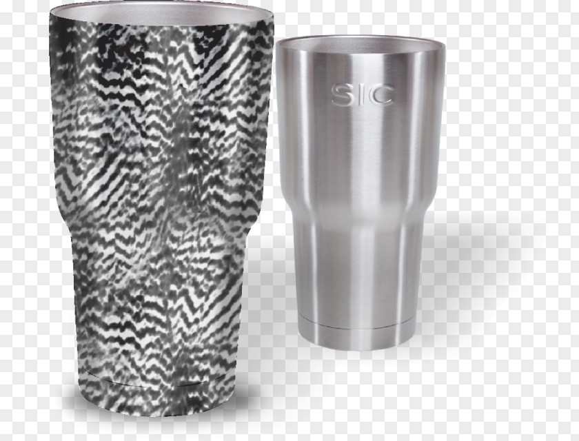 Feather Pattern Multi-scale Camouflage Military Glass Cup PNG