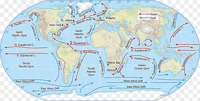 United States World Map Prevailing Winds PNG