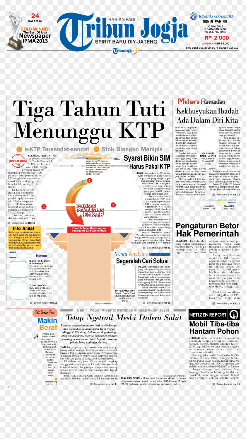 Web Page Yogyakarta Tribun Jogja Network Product PNG