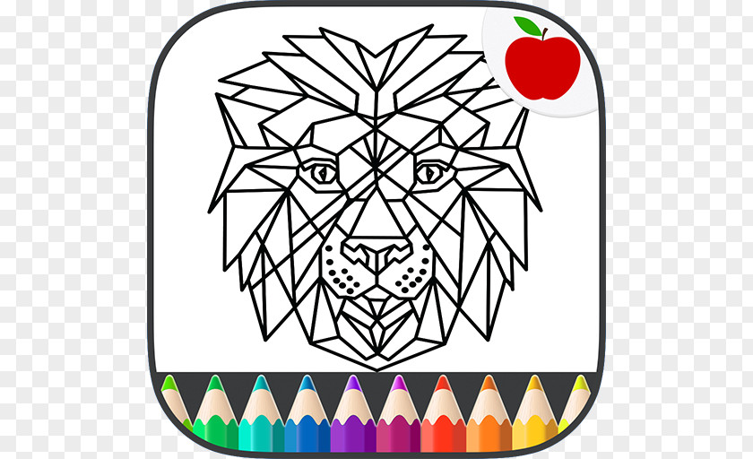 Book Geometry 著色頁 Coloring Game PNG