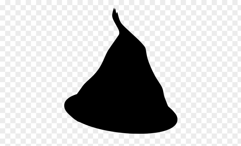 Cone Blackandwhite Halloween Witch Hat PNG