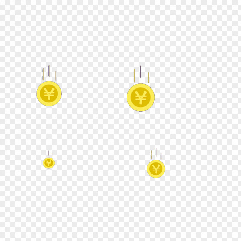 Earrings Yellow Circle PNG