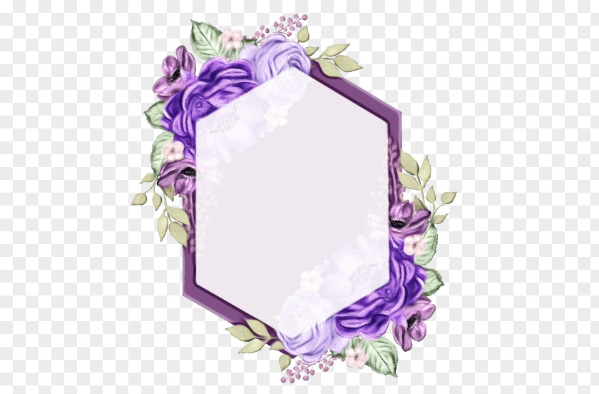 Lavender Picture Frame Background Design PNG