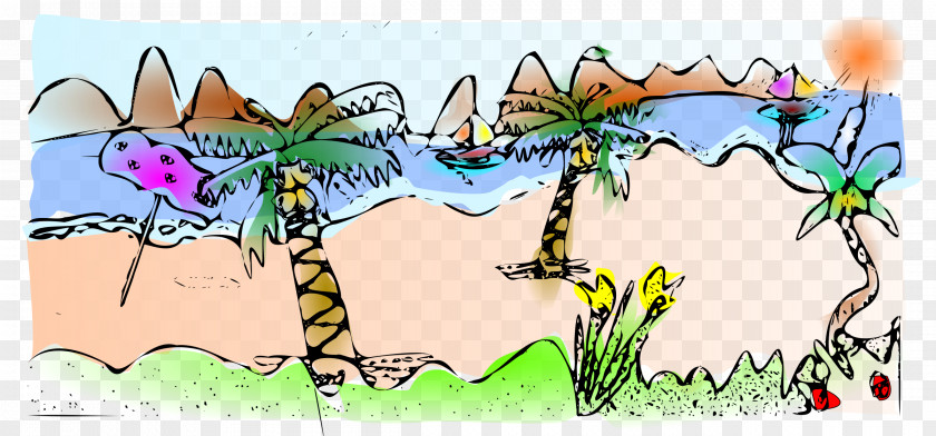 Mountains Clipart Beach Clip Art PNG