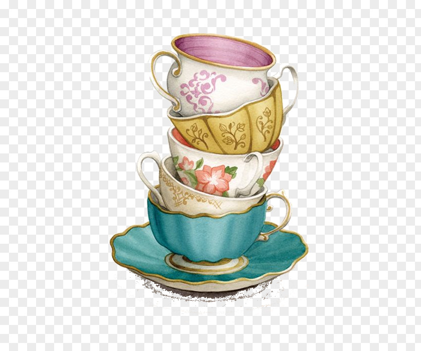 Tea Cup Teacup Saucer Clip Art PNG