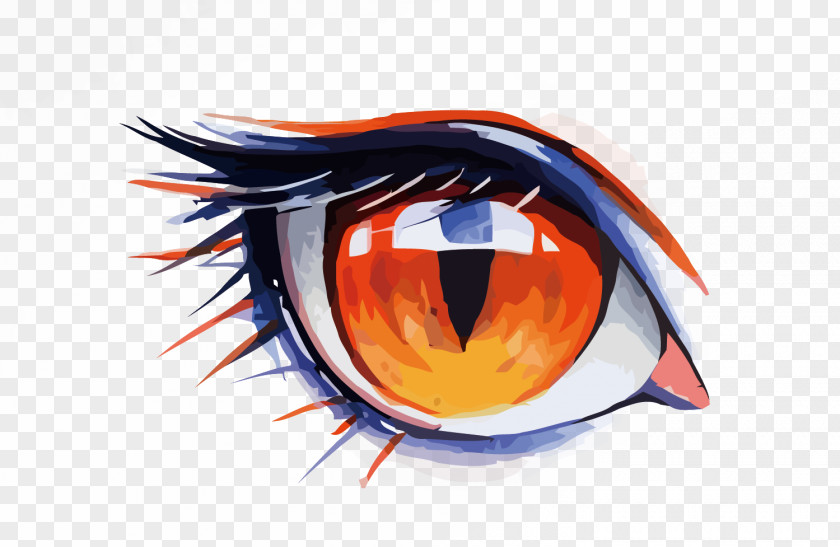 Vector Eyes Watercolor Painting Drawing Eye PNG