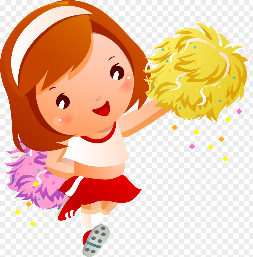 Cheerleader Cheerleading Royalty-free Pom-pom Clip Art PNG