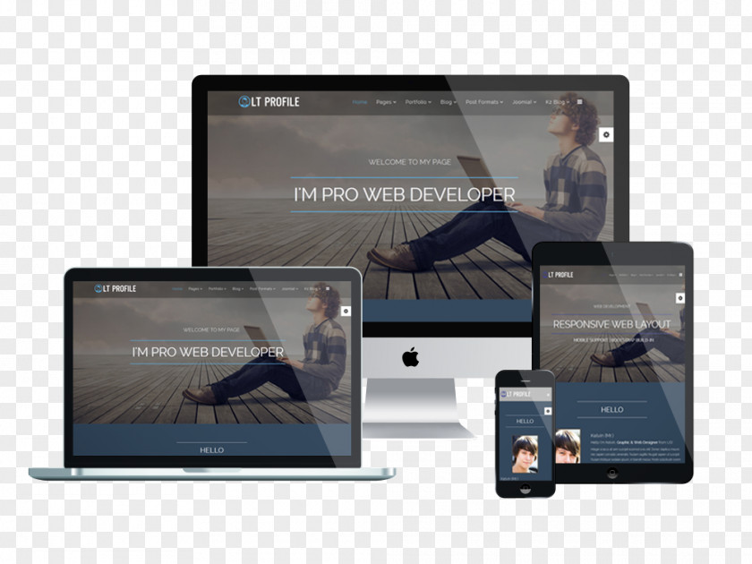 Cv Template Arabic Responsive Web Design Website Development System WordPress Joomla PNG