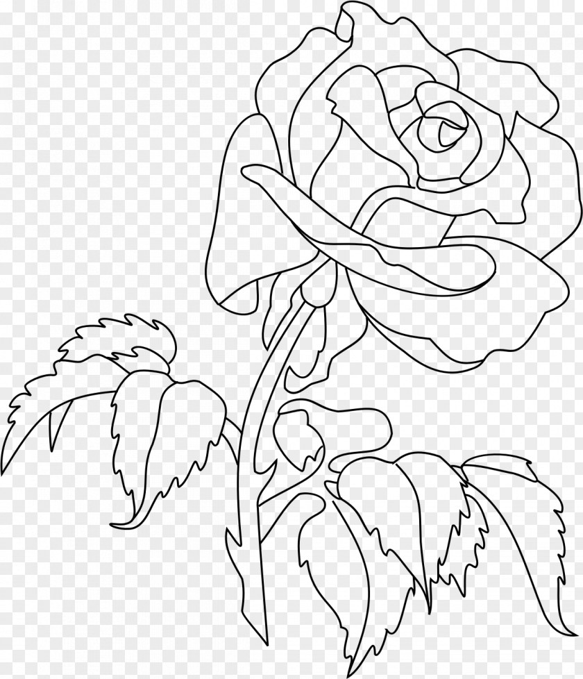 Rose Coloring Book Flower Drawing Clip Art PNG