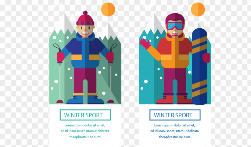 Winter Sports Banners Skiing Sport Banner Sled PNG