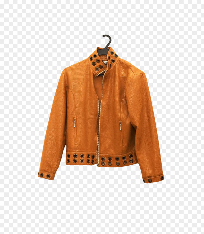 Yellow Leather Jacket T-shirt Stock Photography Clothing PNG