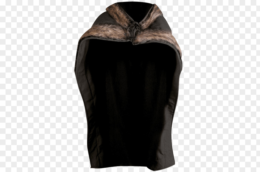 Fur Cloak Cape Neck Outerwear Sleeve PNG