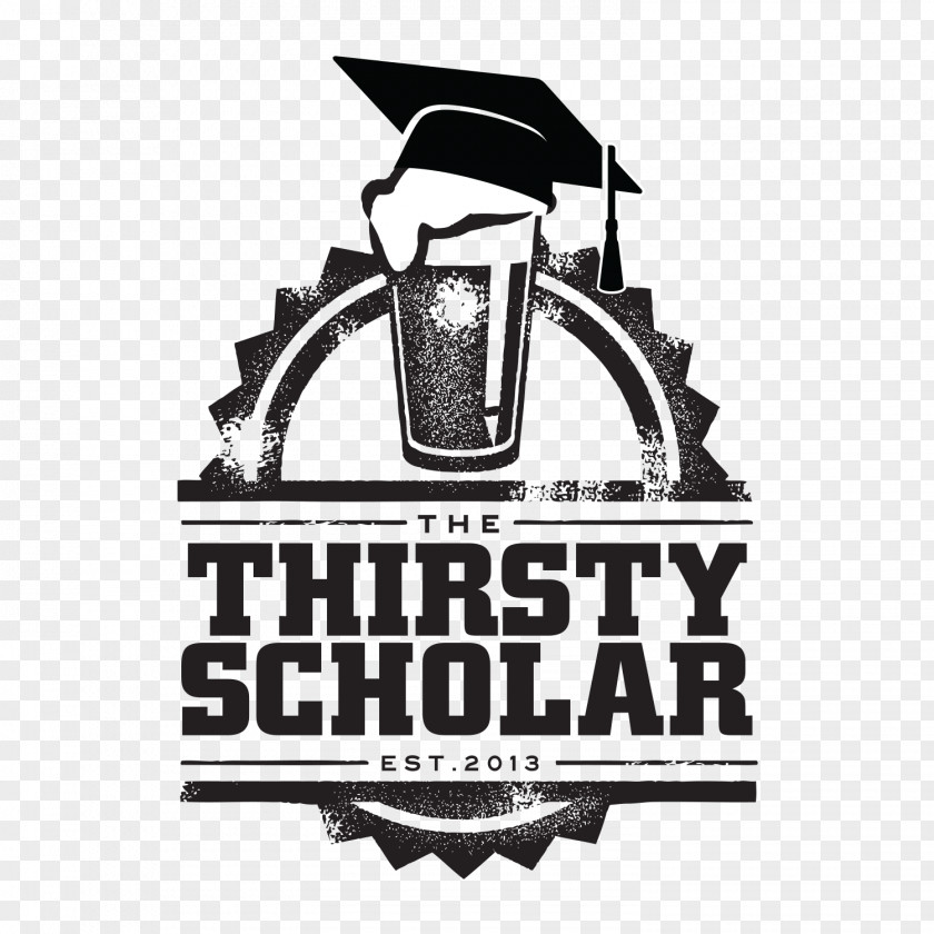Pint Of Beer The Thirsty Scholar Logo Product Design Brand PNG