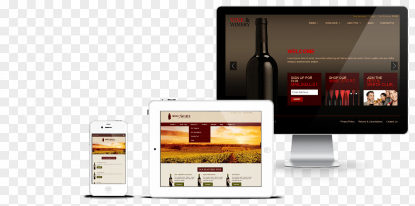 Platform Brand Design Web Development Wine Poster Smartphone PNG