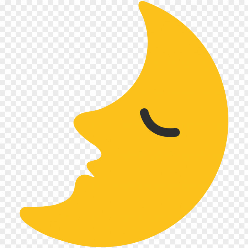 Croissant Emoji New Moon Full Clip Art PNG