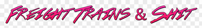 Freight Train Logo Pink M Font PNG