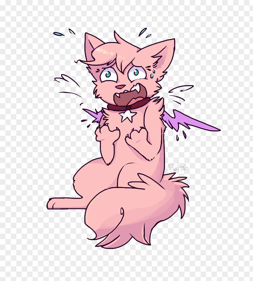 Funny Stressed Out Freaked Whiskers Cat Illustration Legendary Creature Paw PNG
