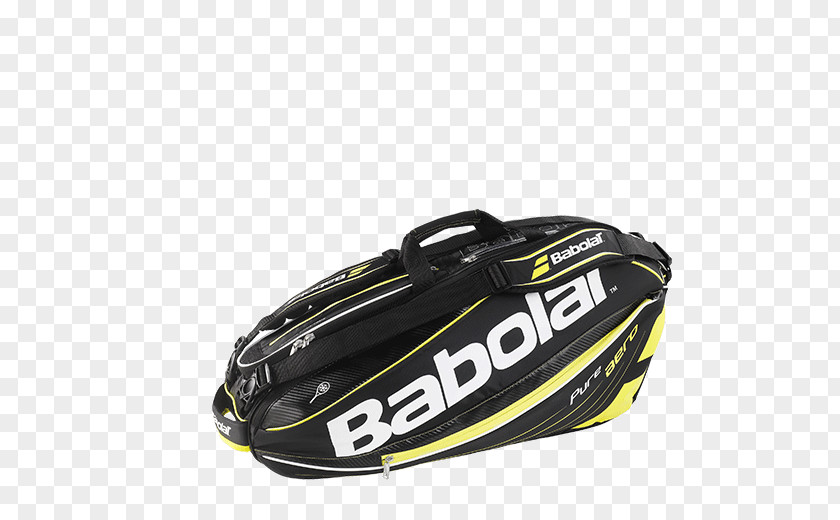 Greater Yellowheaded Vulture Babolat Pure Aero Racket Holder X6 (Black/Yellow) Protective Gear In Sports Bag Product Design PNG