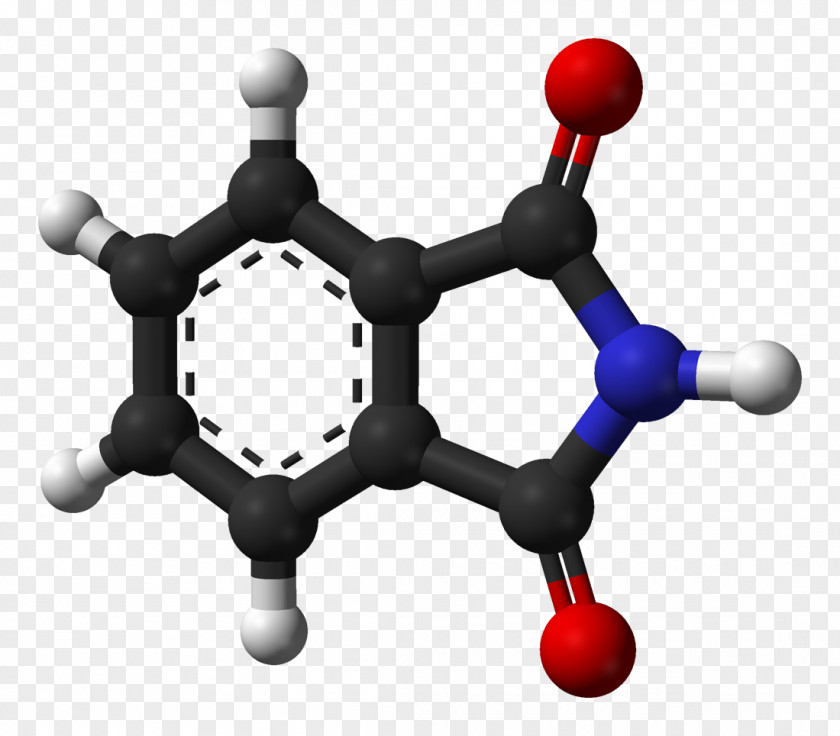 Naphthalene Ball-and-stick Model Serotonin Indole Molecule PNG