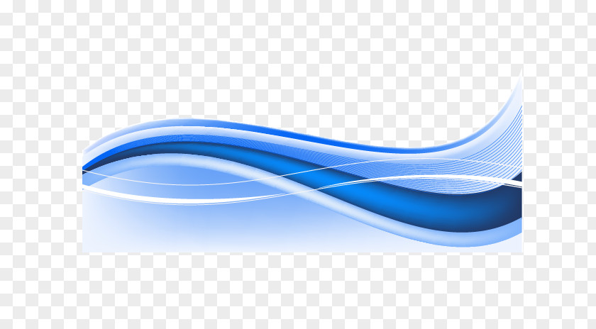 Blue Wave Brand Graphic Design PNG