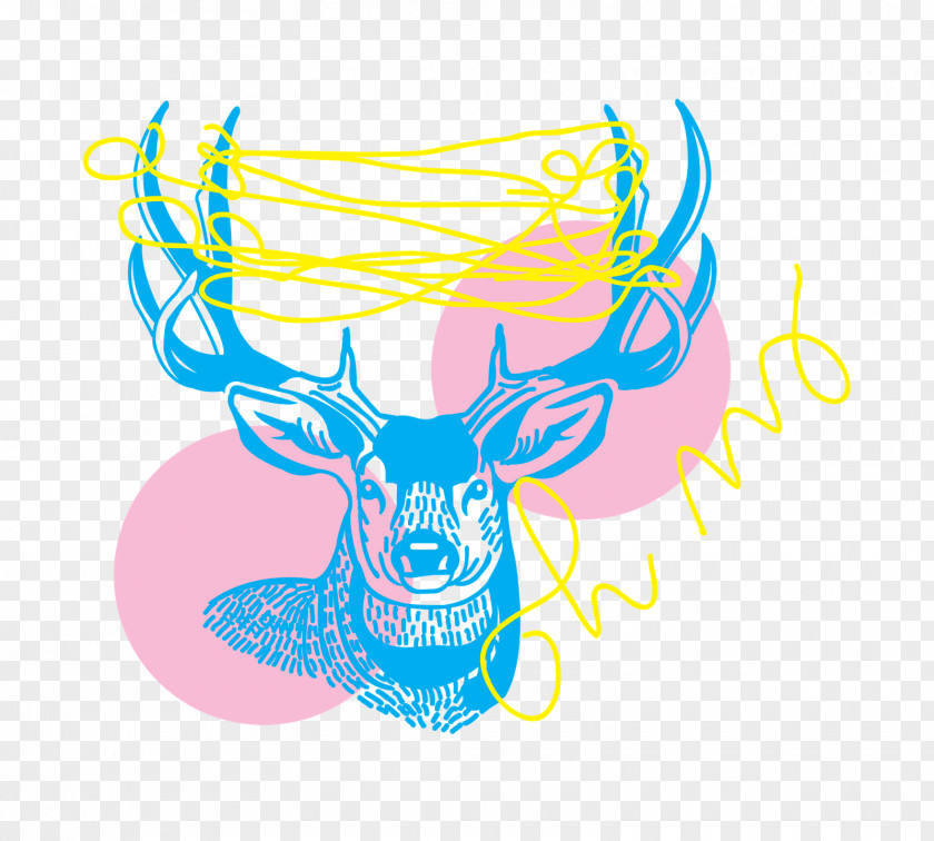 Deer Illustration Art Logo Clip PNG